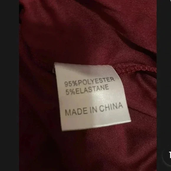 PRINCESS POLLY DARK RED SIZE 2 RUCHED DRESS - Picture 3 of 8